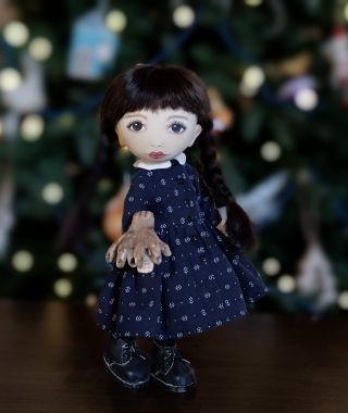 Кукла Венсдей с Вещью | Подарки ручной работы | MasterLand